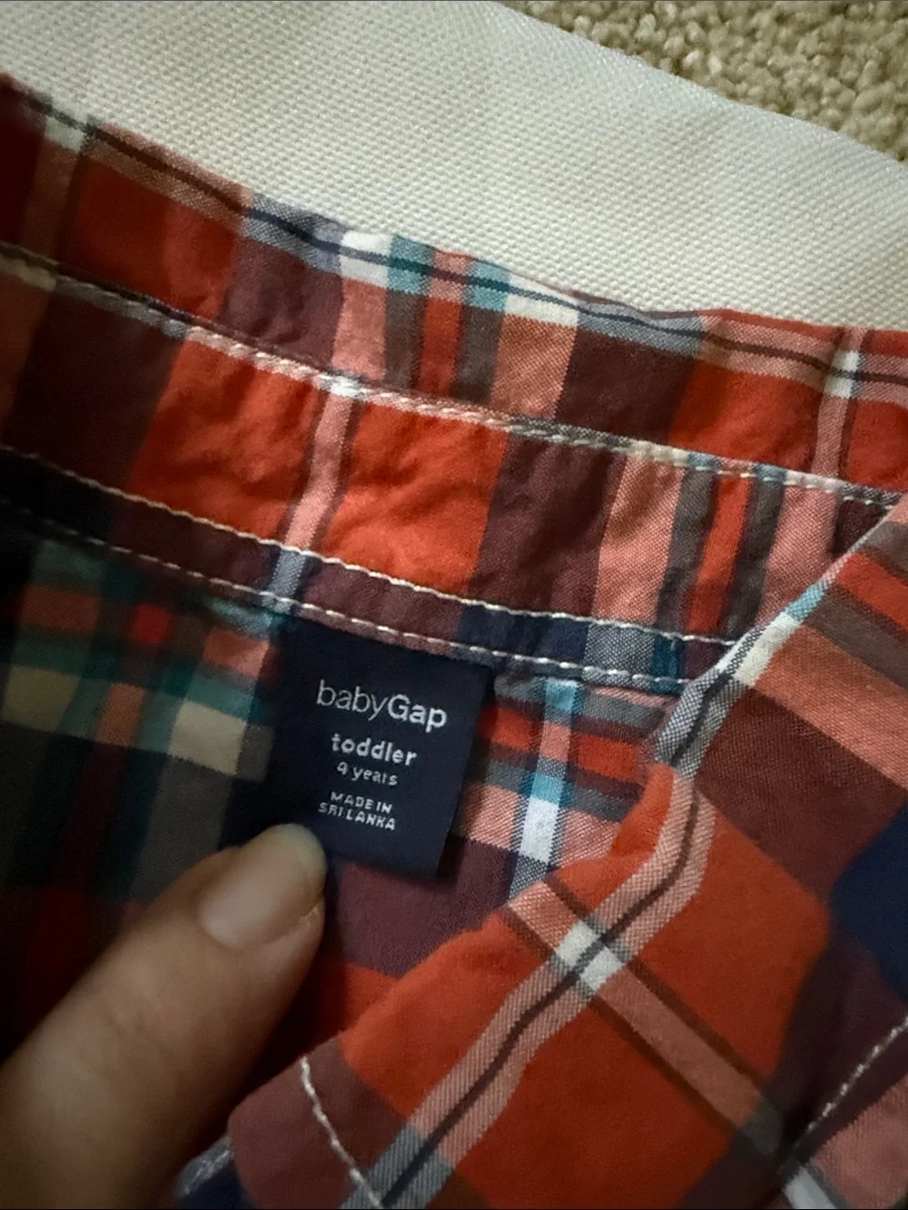 GAP Kids Red and Blue Plaid Button-Down Shirts - Set of 2